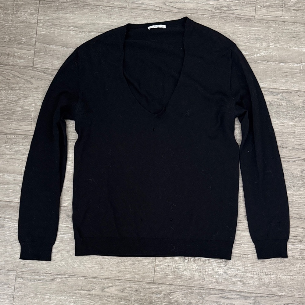Prada Women's Black V-Neck Sweater